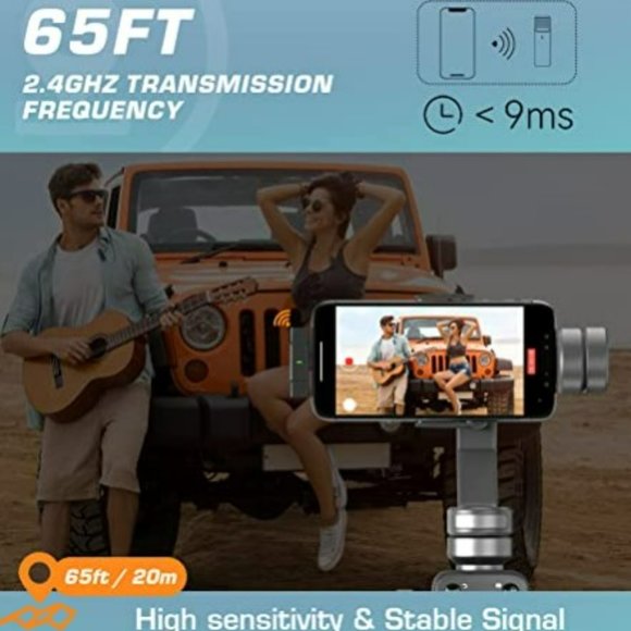 AUXCO 2 Pack Wireless Lavalier Microphone - Picture 4 of 7